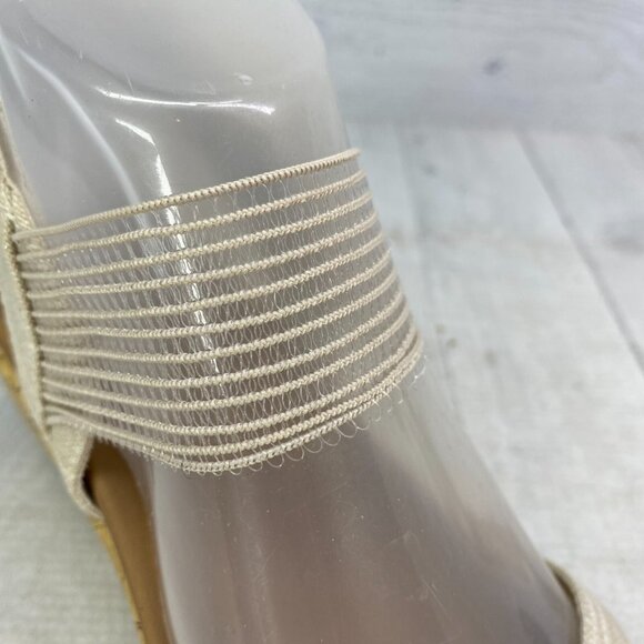 Skechers BEVERLEE Natural Cali Luxe Foam Cork Wedge Heel Platform Sandals Size 9 - Picture 16 of 16